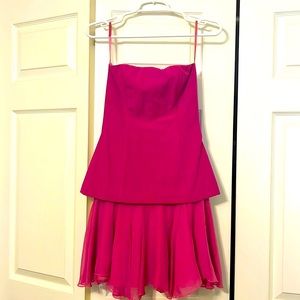 Bianca Nero Couture Hot pink multiple tiered dress. Bianca Nero couture vintage